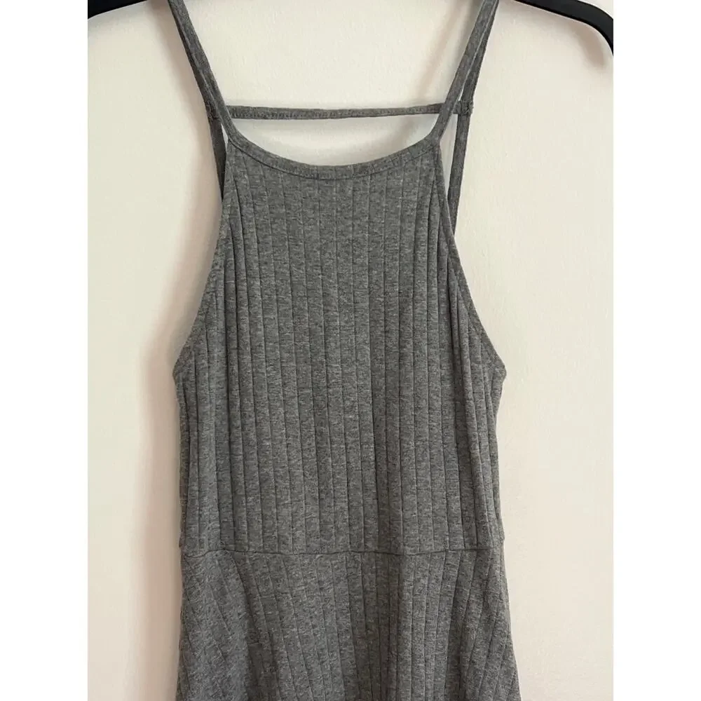 Forever 21 woman’s gray size S fit‎ and flare dress 95% cotton 5% spandex